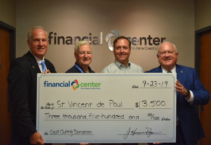 Financial Center First Credit Union Donates 3 500 To St Vincent