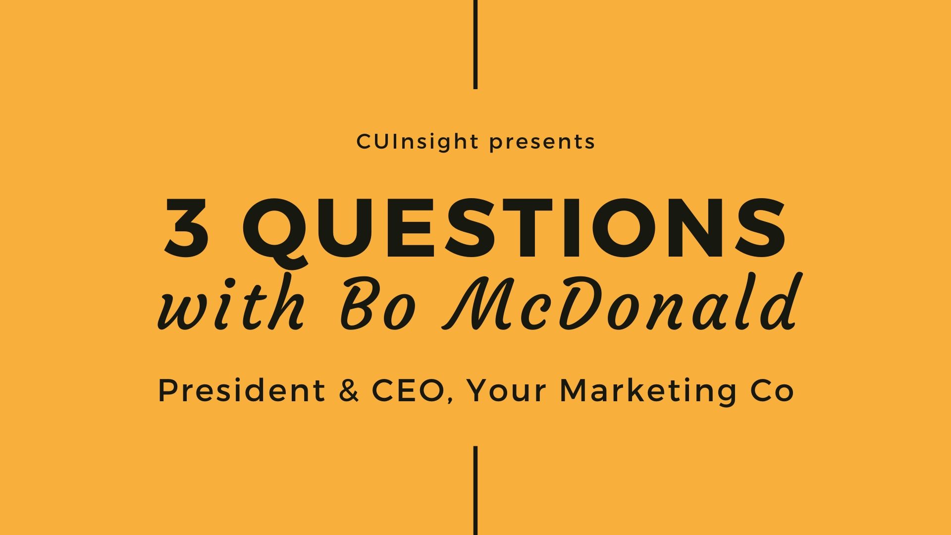 3 questions with Your Marketing Co’s Bo McDonald