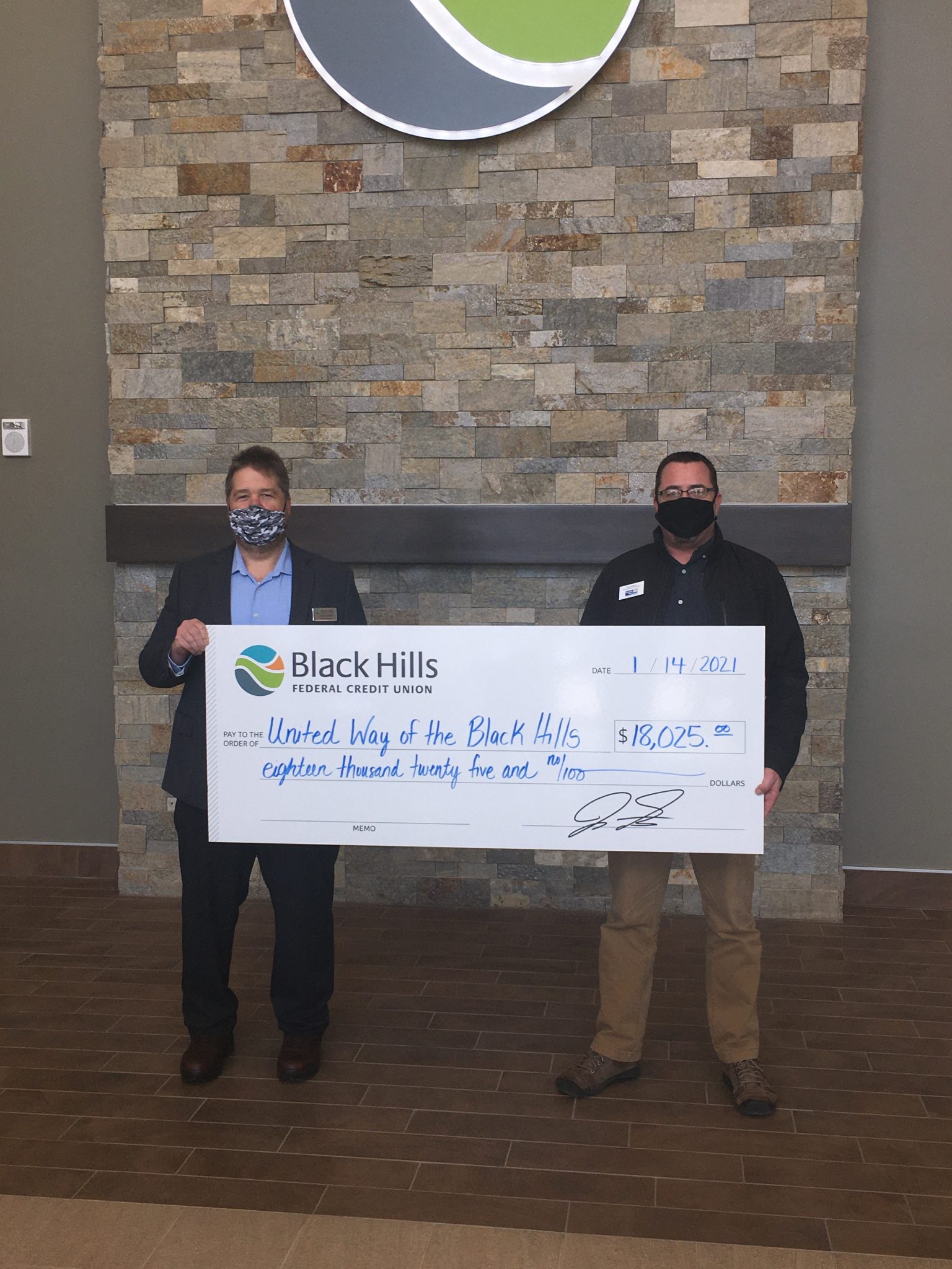 Black Hills Federal Credit Union Donates Over 18000 To The United Way